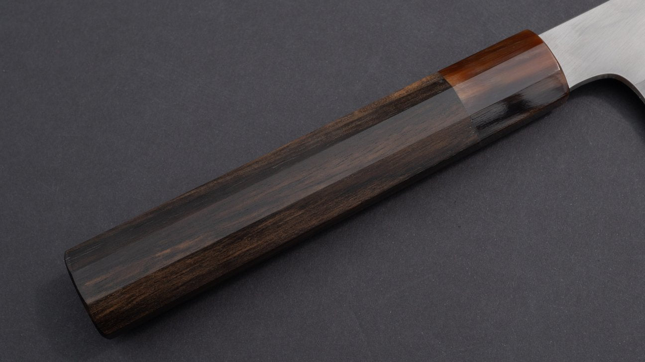 Hitohira Togashi Blue #1 roestvrij beklede Gyuto 240 mm Taihei ebbenhouten handvat