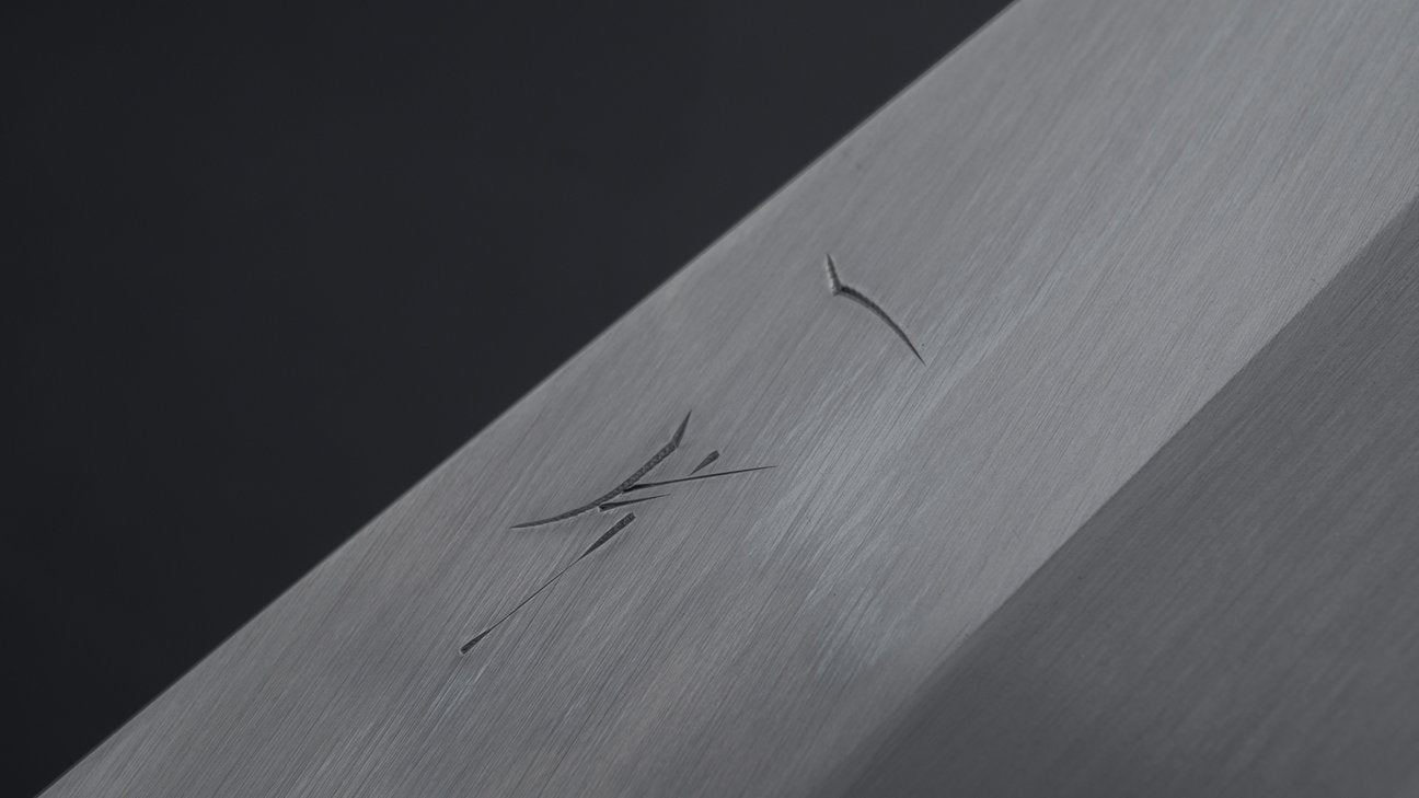 Hitohira Togashi Blue #1 roestvrij beklede Gyuto 240 mm Taihei ebbenhouten handvat