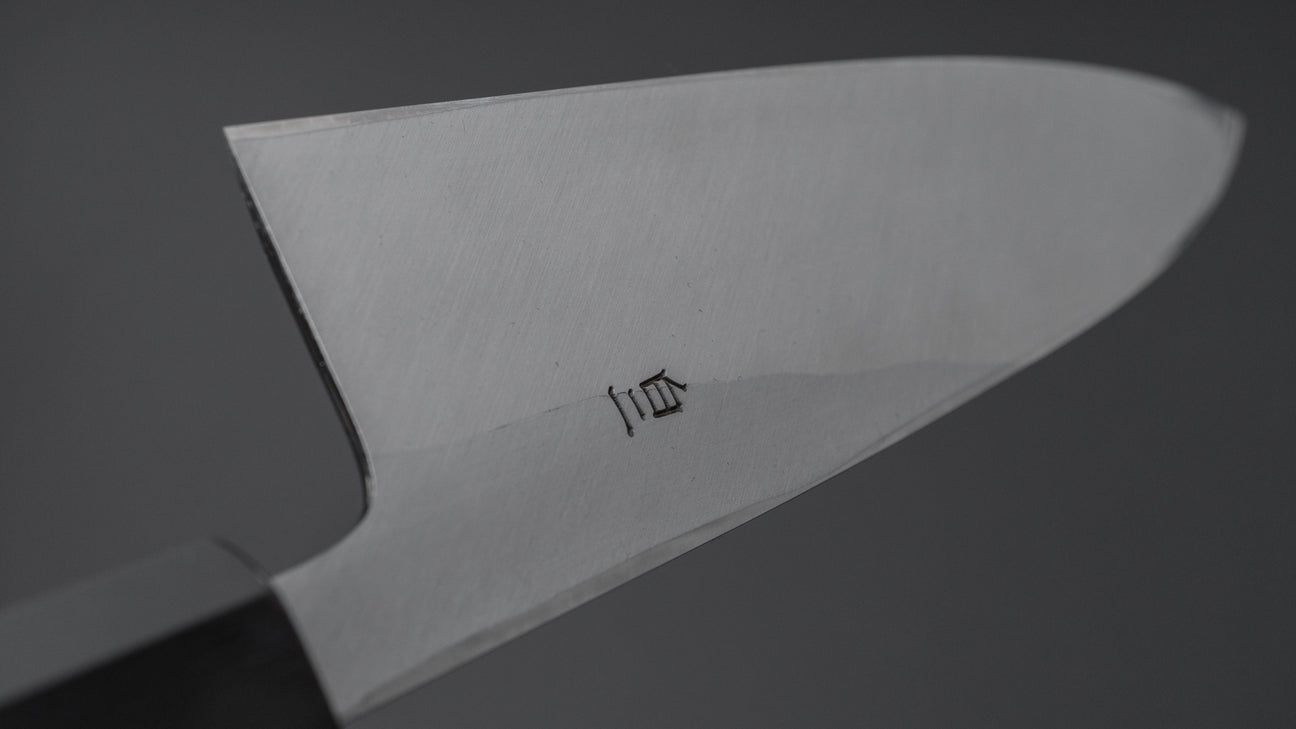 Hitohira Tanaka Manzo Wit #2 Deba 165 mm Ho houten handvat (Saya)