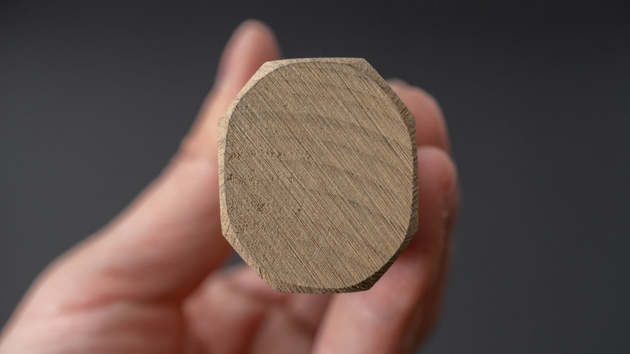 Hitohira Tanaka Manzo Wit #2 Deba 165 mm Ho houten handvat (Saya)