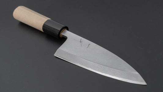 Hitohira Gorobei White #3 Deba 120mm Ho Wood Handle (D-Shape)