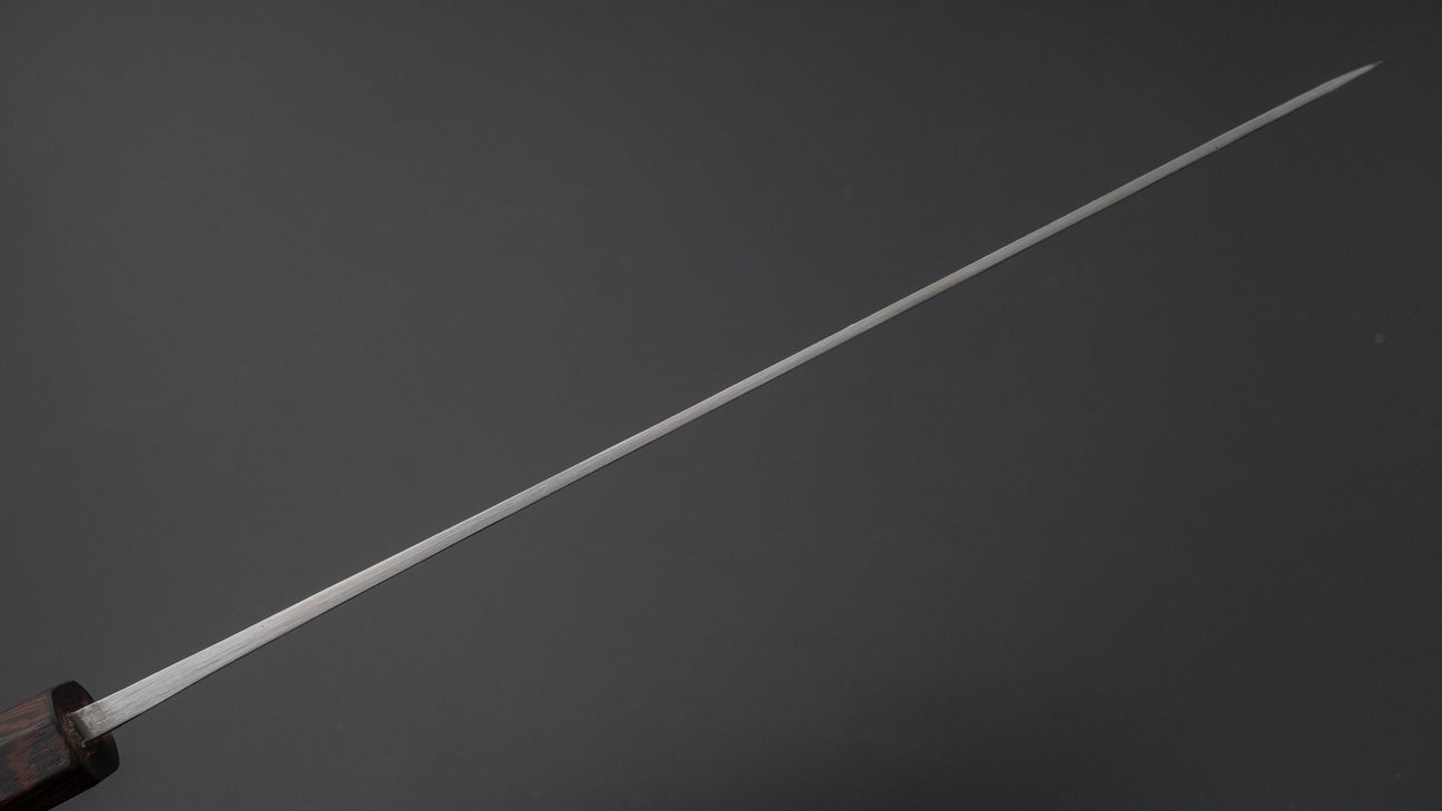 Hitohira TD Blue #2 roestvrij beklede Kurouchi Gyuto 240 mm Padauk-handgreep