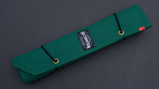 HI-CONDITION Hanpu Canvas 6 Pockets Knife Roll Mid Green