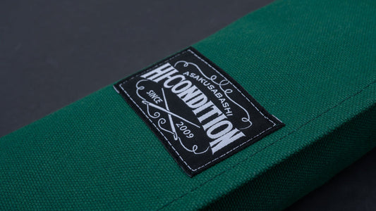 HI-CONDITION Hanpu Canvas 6 Pockets Knife Roll Mid Green