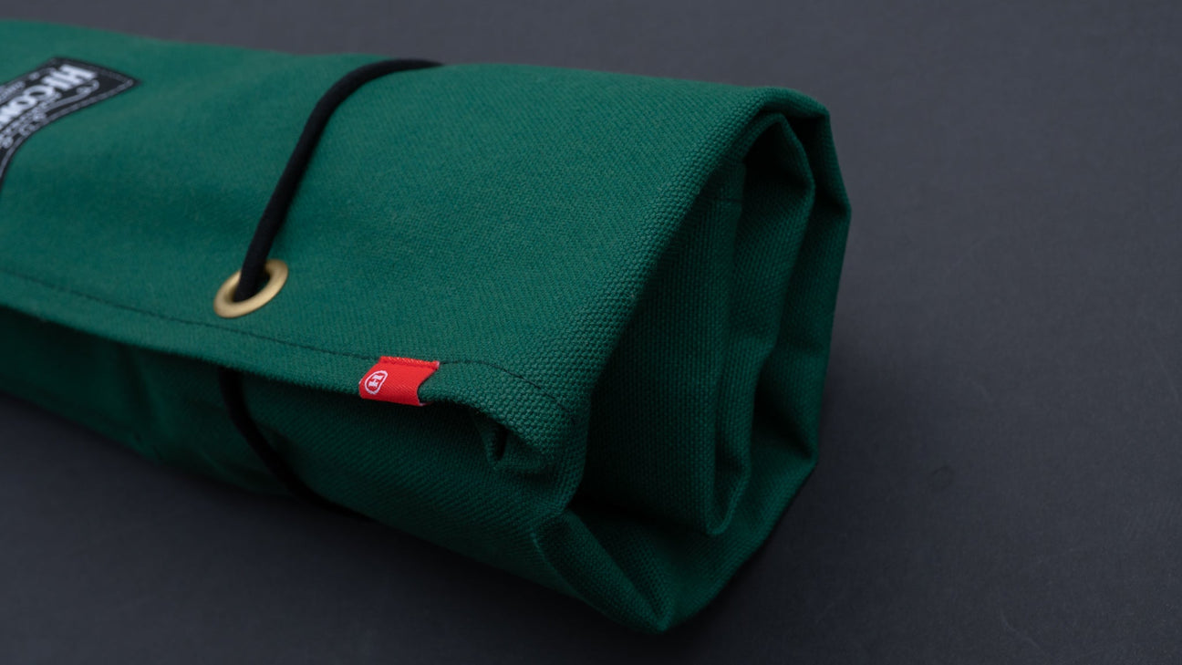 HI-CONDITION Hanpu Canvas 6 Pockets Knife Roll Mid Green