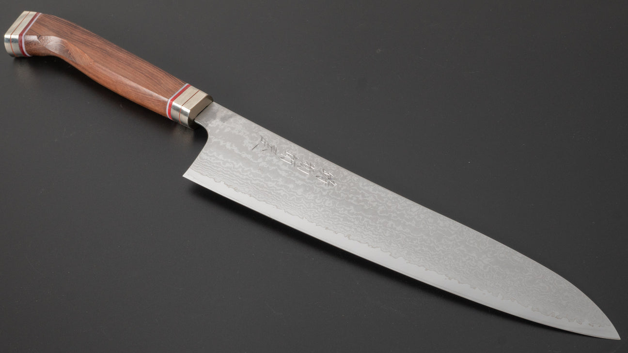 Hitohira Imojiya TH Damascus Gyuto 240mm Fusion Tagayasan Handle