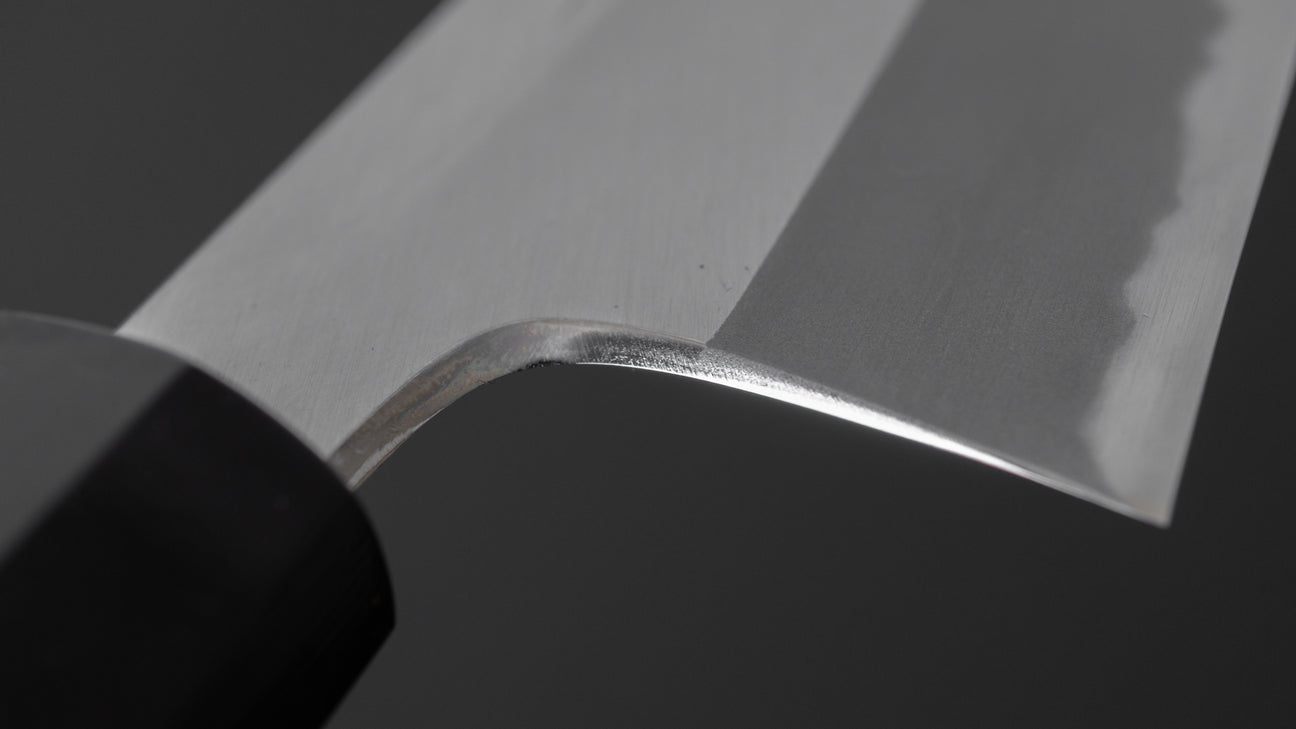 Hitohira Tanaka Kyuzo Blue #1 Migaki Kiritsuke Gyuto 240mm Yakusugi Cedar Handle (Type S)