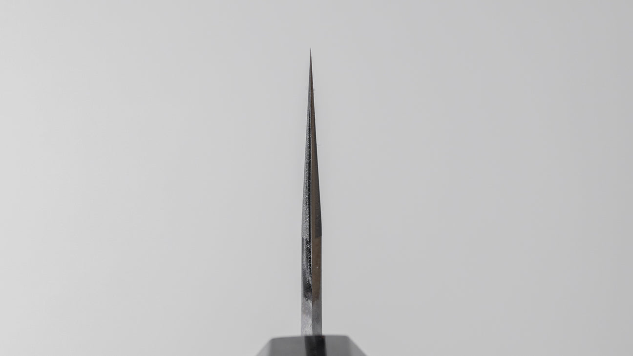 Hitohira Tanaka Kyuzo Blue #1 Migaki Kiritsuke Gyuto 240mm Yakusugi Cedar Handle (Type S)