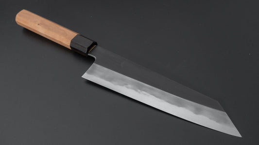 Hitohira Kikuchiyo Kyuzo Wit #2 Kurouchi Kiritsuke Gyuto 210 mm kersenhouten handvat