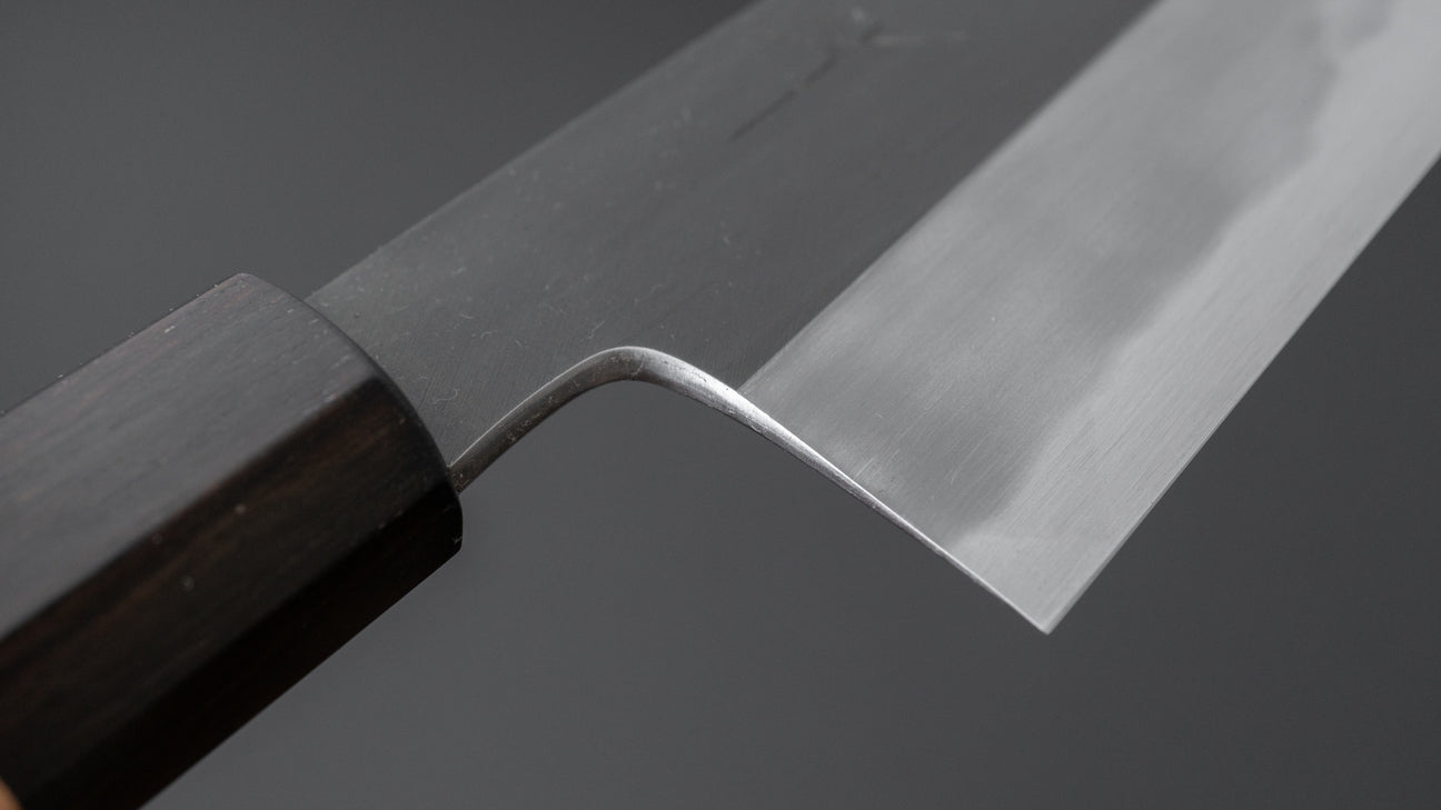 Hitohira Kikuchiyo Kyuzo White #2 Kurouchi Kiritsuke Gyuto 210mm Cherry Wood Handle