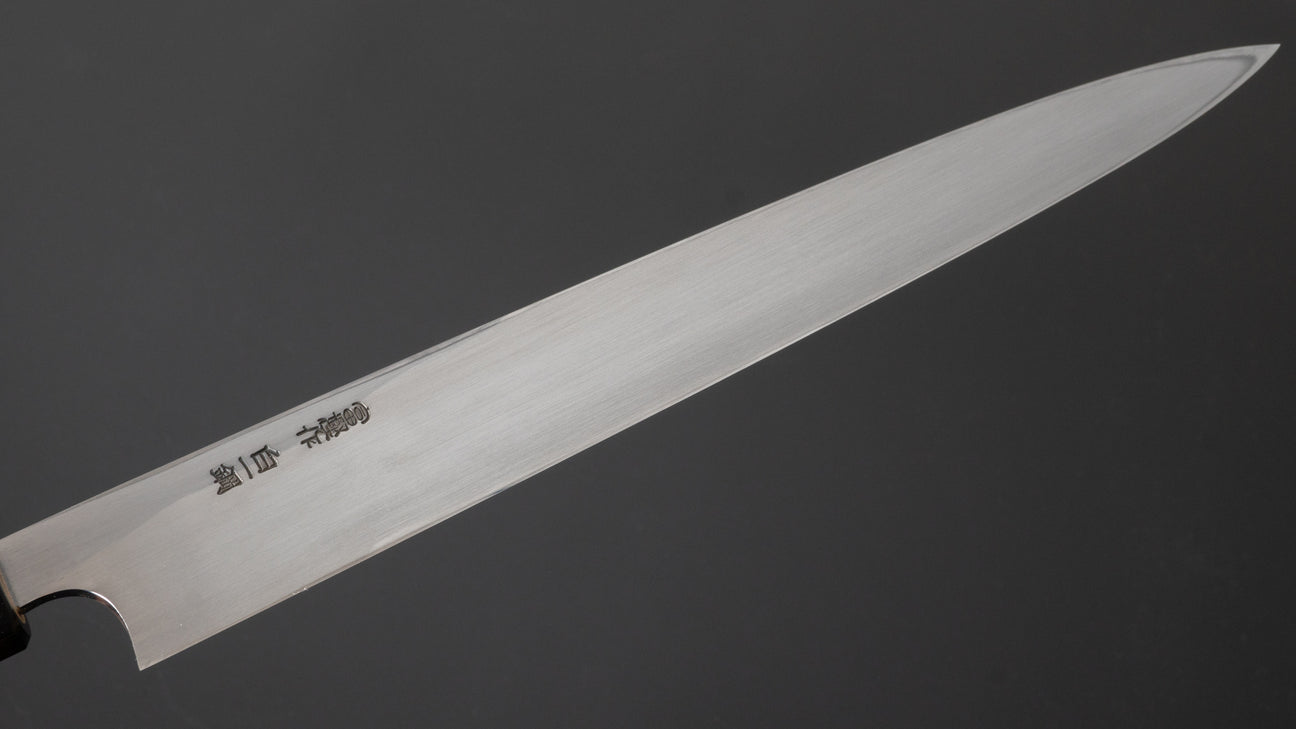 Hitohira Togashi White #1 Tachi Left-Handed Yanagiba 270mm Ho Wood Handle (Saya)