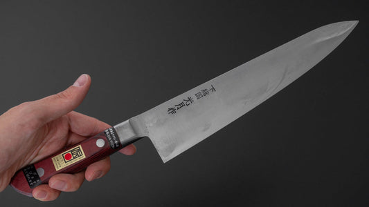 Kogetsu White #1 Gyuto 240mm Wine Pakka Handle