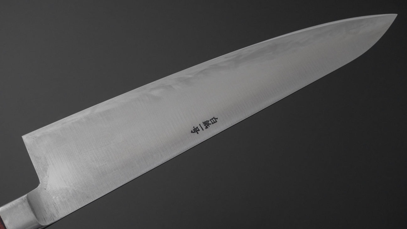 Kogetsu Wit #1 Gyuto 240 mm wijnpakka-handvat 