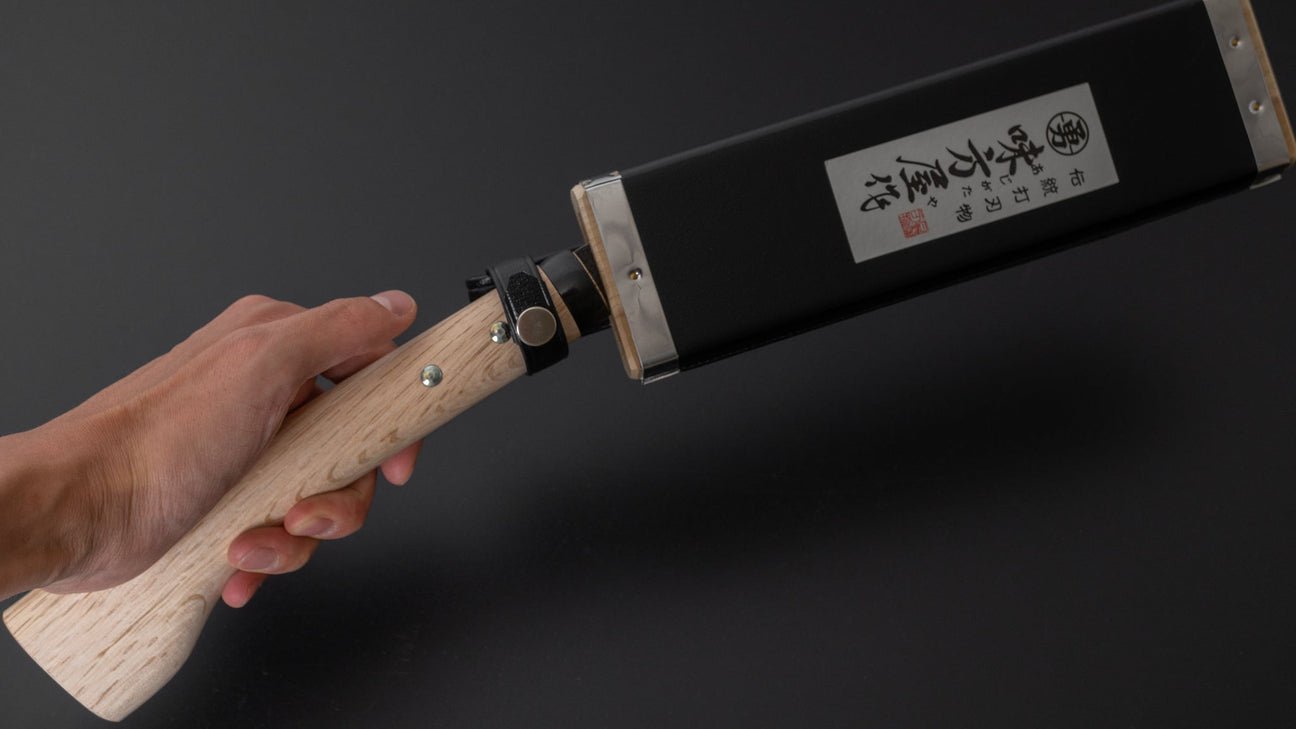 Ajikataya oude stijl bijl 210 mm eiken handvat (enkele schuine kant) 