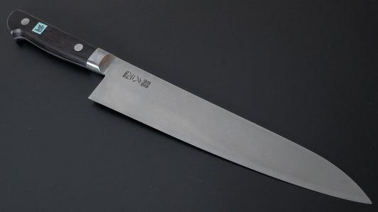 Morihei Hisamoto Hagane Gyuto 240 mm Pakka-handvat
