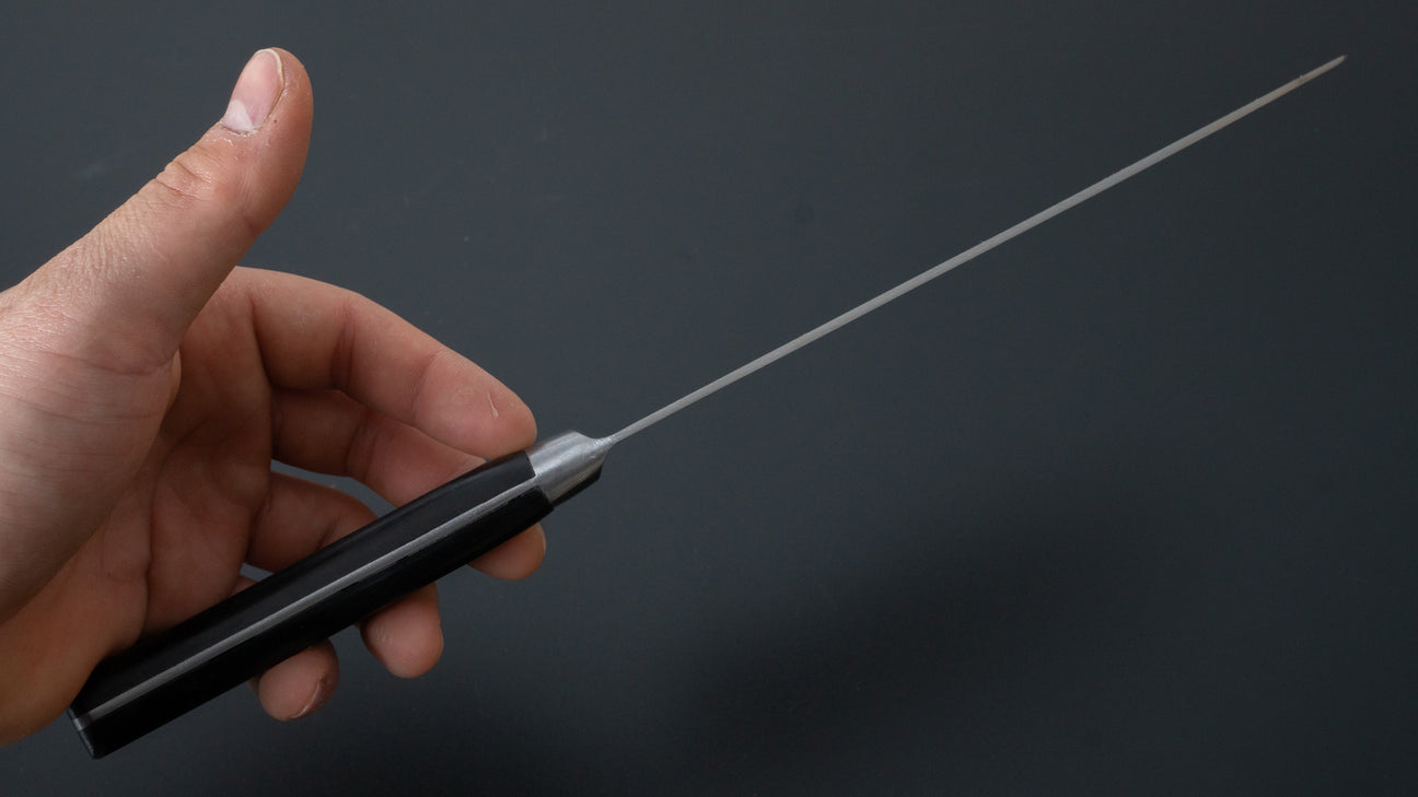 Morihei Hisamoto Hagane Santoku 185mm Pakka Handle