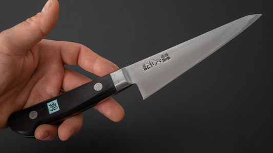 Morihei Hisamoto Hagane Honesuki Kaku 135mm Pakka Handle