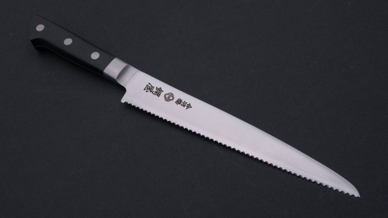 Tsubaya Bread Knife 210mm Pakka Handle