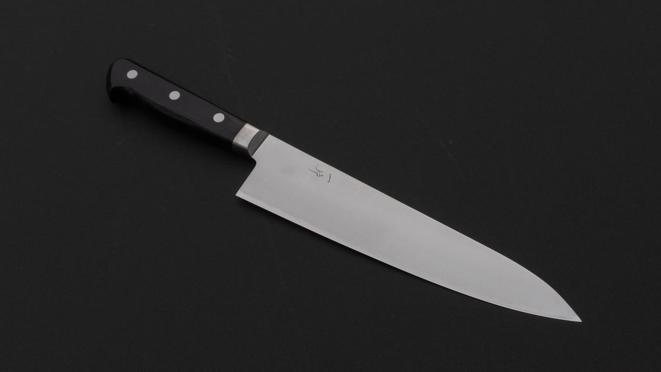 Hitohira T10 Migaki Gyuto 210 mm Pakka-handvat 