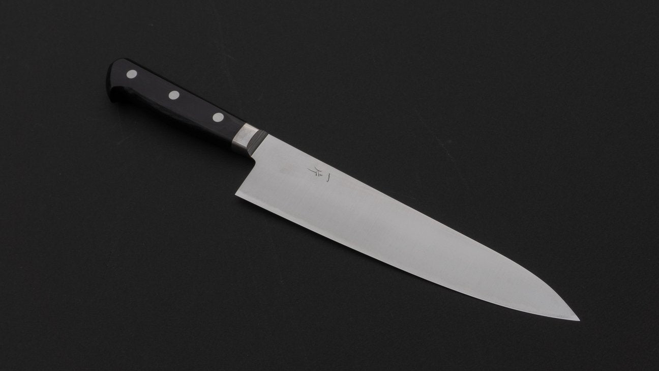 Hitohira T10 Migaki Gyuto 210 mm Pakka-handvat 