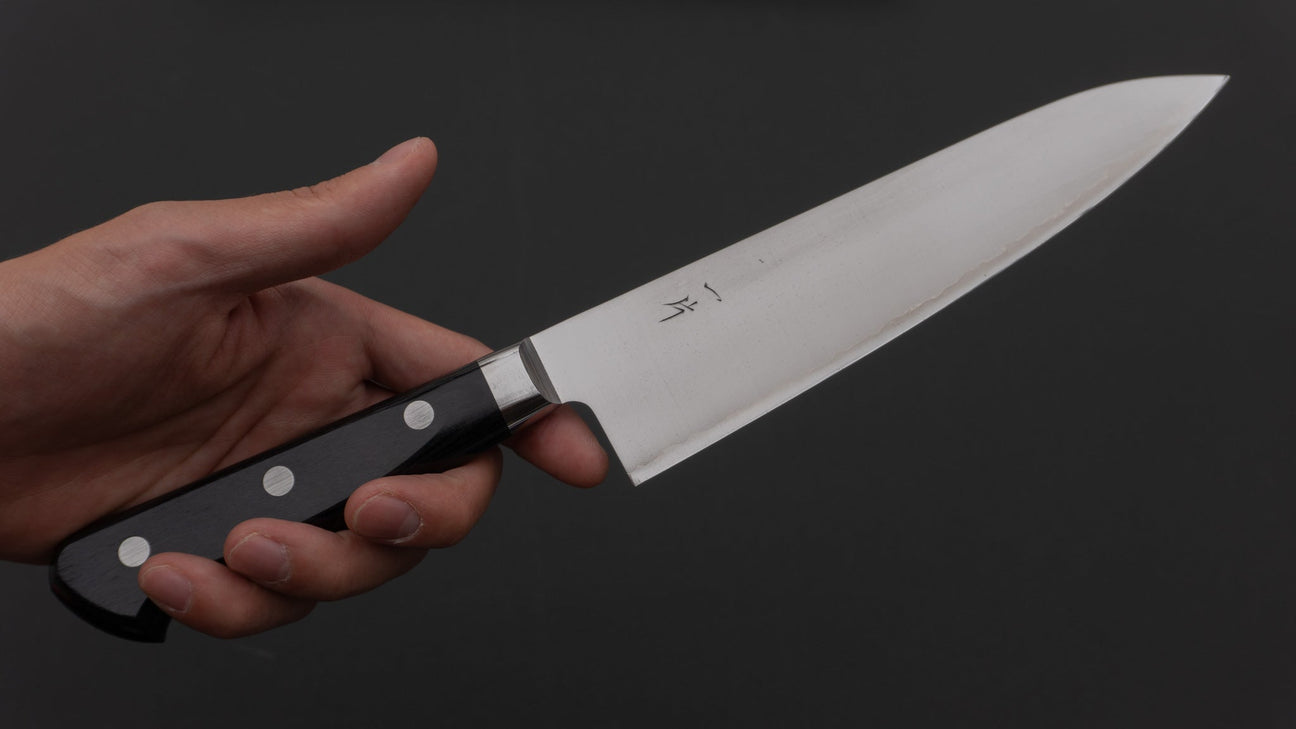 Hitohira T10 Migaki Gyuto 180 mm Pakka-handvat
