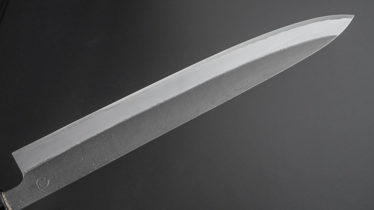 Hitohira Hinode Kurouchi Nashiji Wit #2 Roestvrij bekleed Sujihiki 270 mm Ho houten handvat