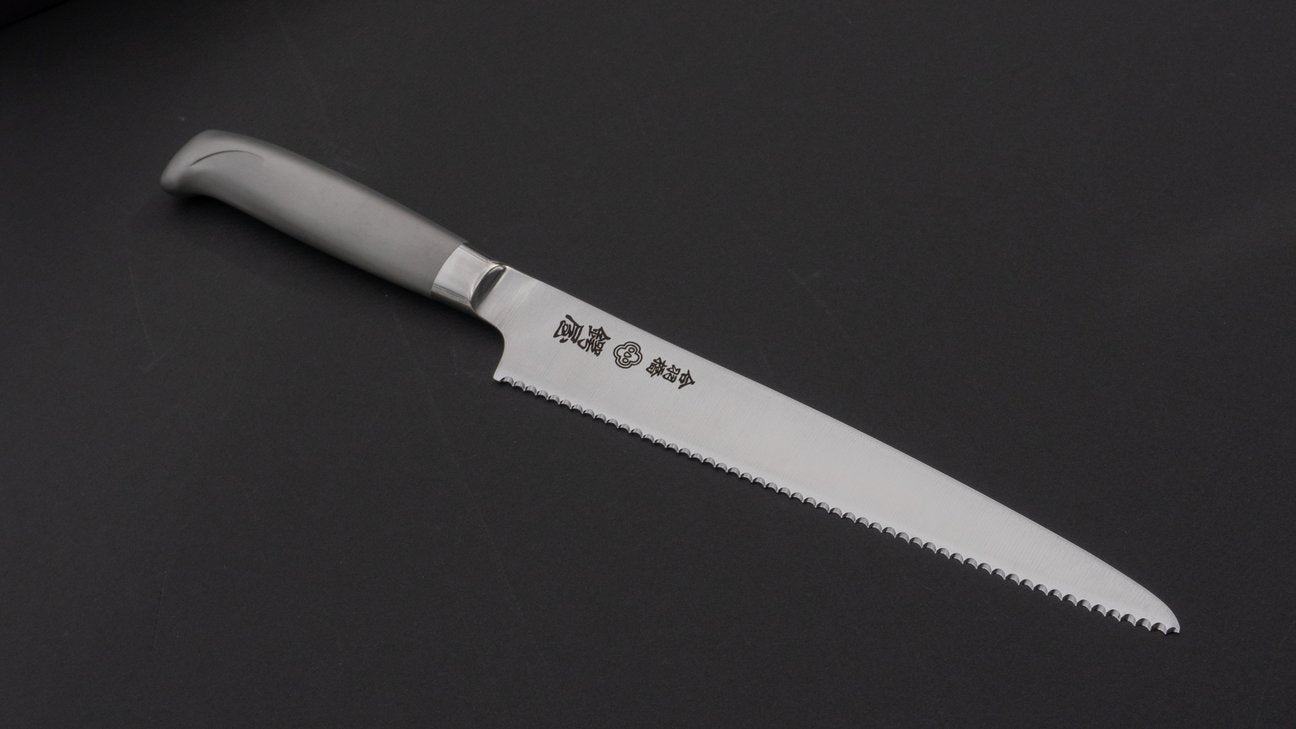Tsubaya Bread Knife 210mm Stainless Handle