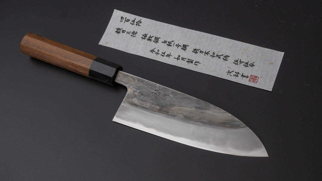 Jiro Tsuchime Wa Santoku 165 mm Taihei Tagayasan-handvat (#450)