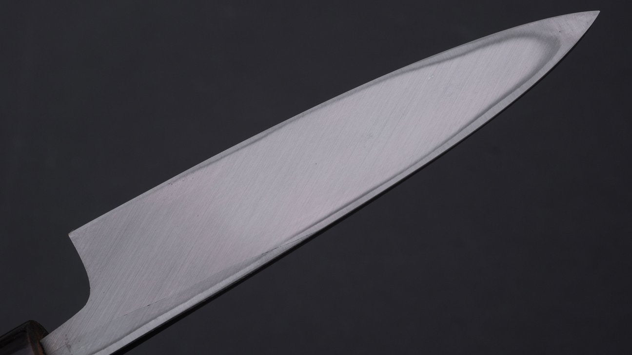 Morihei Hisamoto Vintage White Steel Saki Deba 105mm Ho Wood Handle