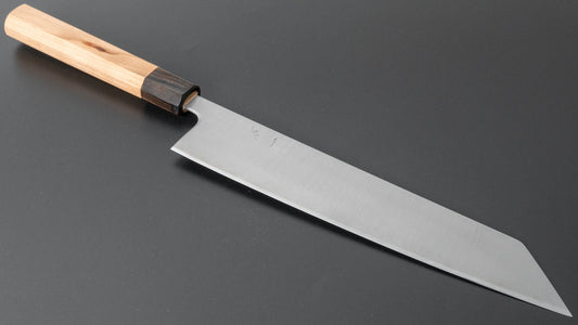 Hitohira Futana SB Migaki Kiritsuke Gyuto 240mm Cherry Wood Handle