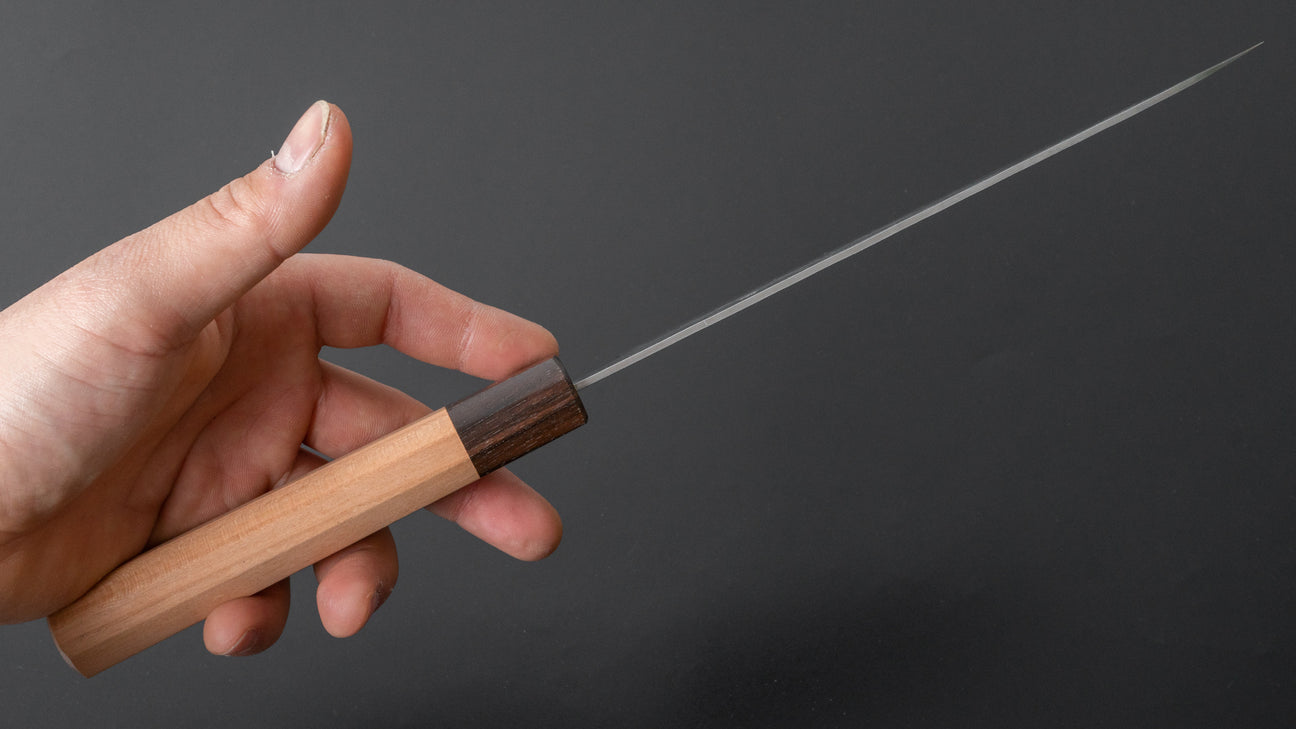 Hitohira Futana S3 Nashiji Gyuto 180 mm kersenhouten handvat