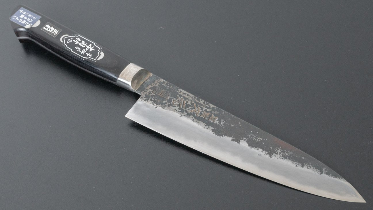 Morihei Hisamoto Kurouchi White #1 Petty 135mm Pakka Handle (Fine Finish)