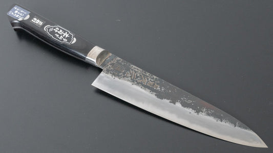Morihei Hisamoto Kurouchi White #1 Petty 135mm Pakka Handle (Fine Finish)