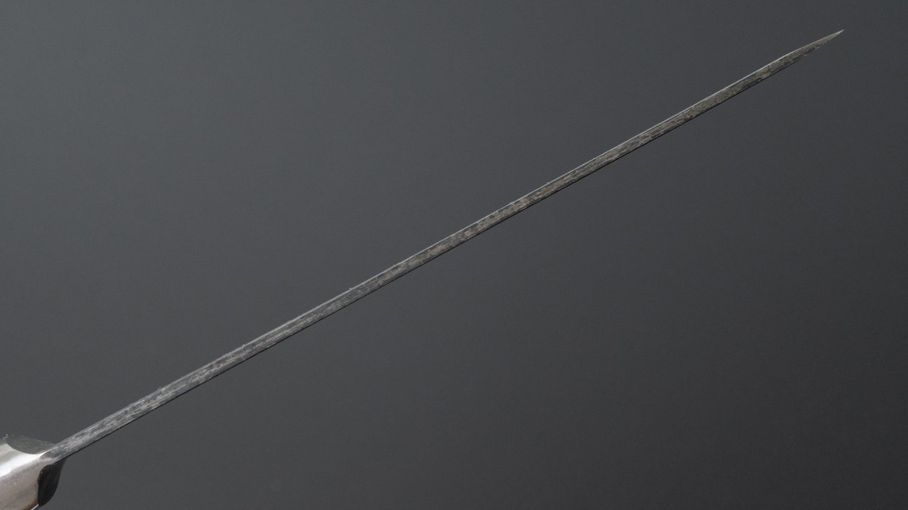 Morihei Hisamoto Kurouchi White #1 Petty 135mm Pakka Handle (Fine Finish)