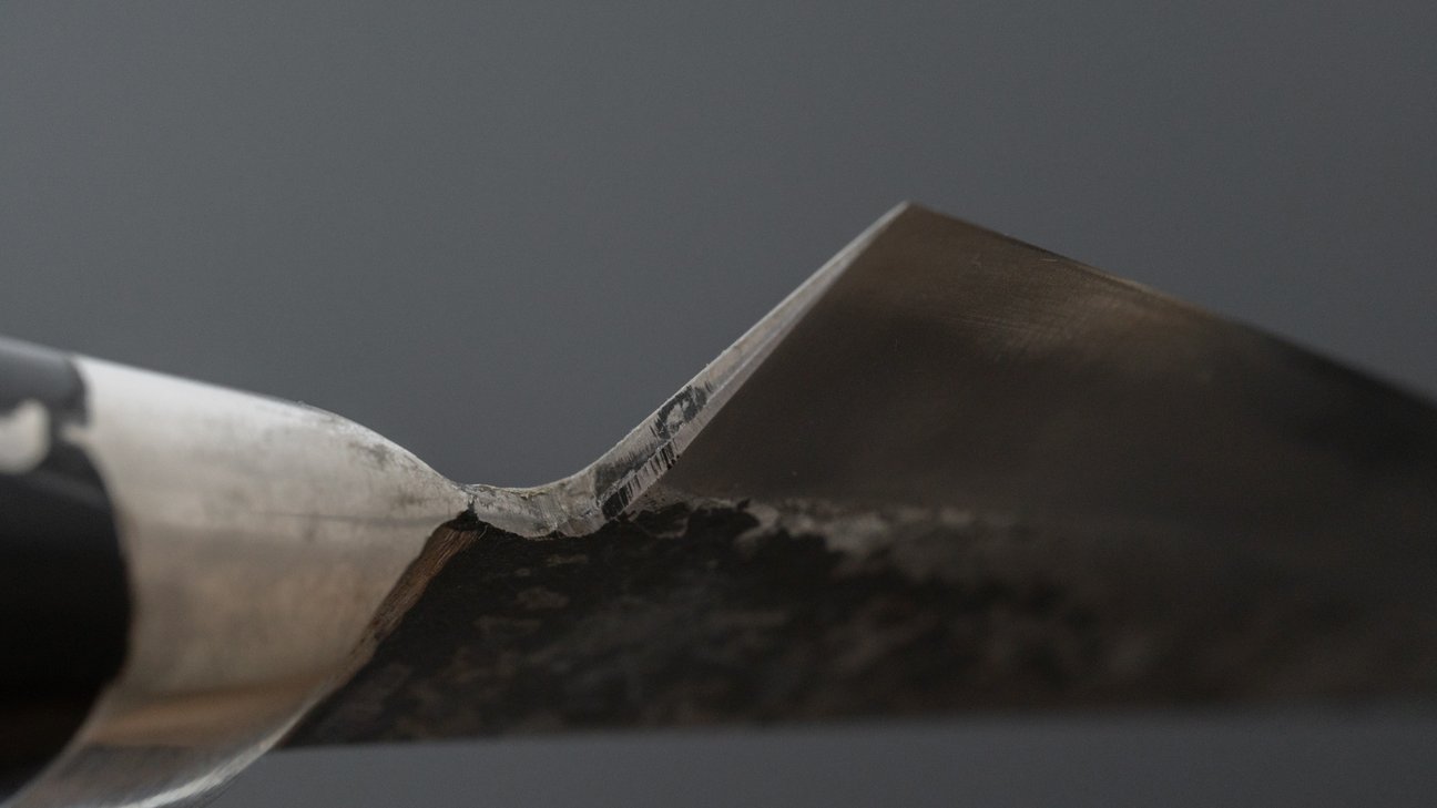 Morihei Hisamoto Kurouchi White #1 Petty 135mm Pakka Handle (Fine Finish)