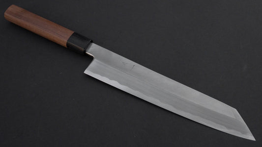 Hitohira Kikuchiyo Manzo Wit #3 Kiritsuke 240 mm walnoot handvat (Saya)
