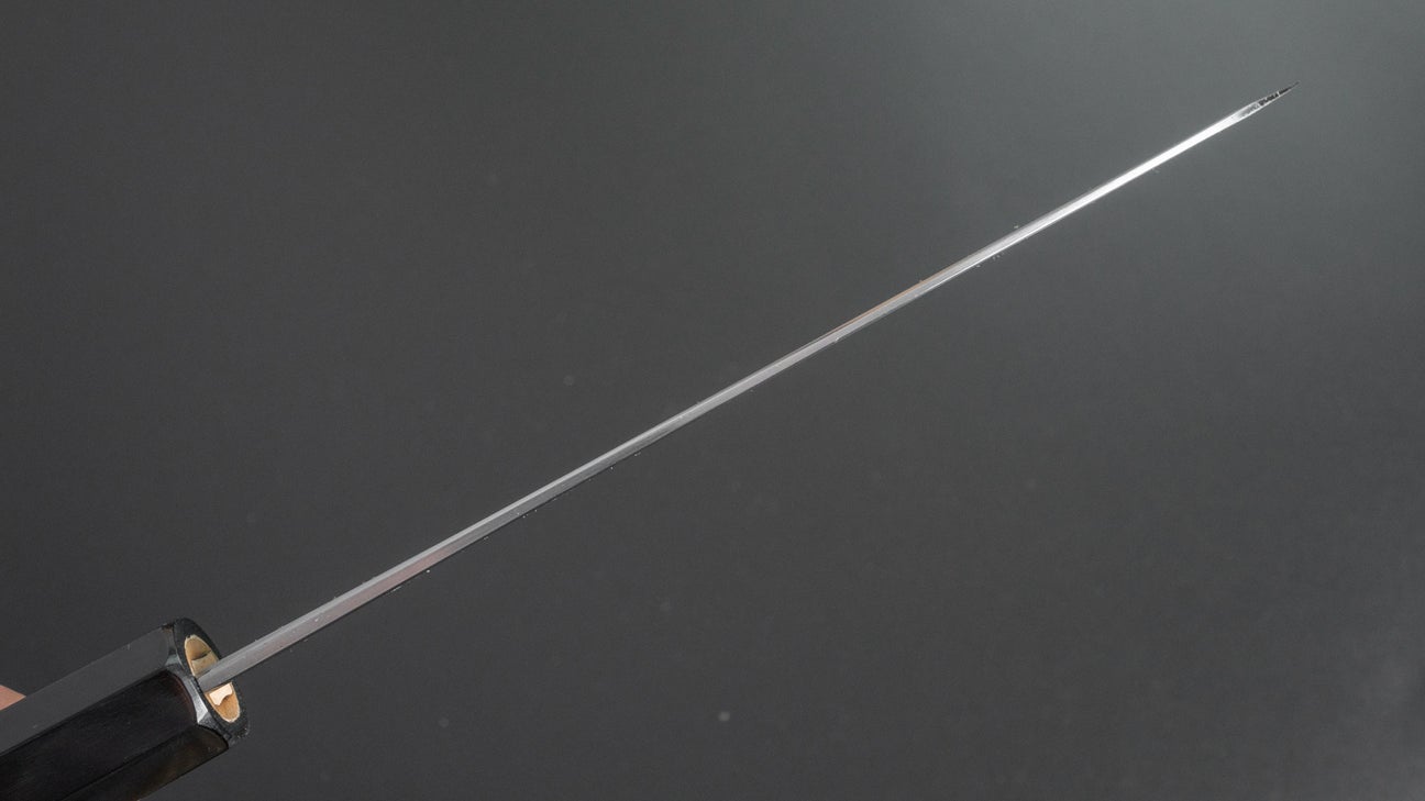 Hitohira Kikuchiyo Ren Blue #2 Santoku 180mm Ho Wood Handle