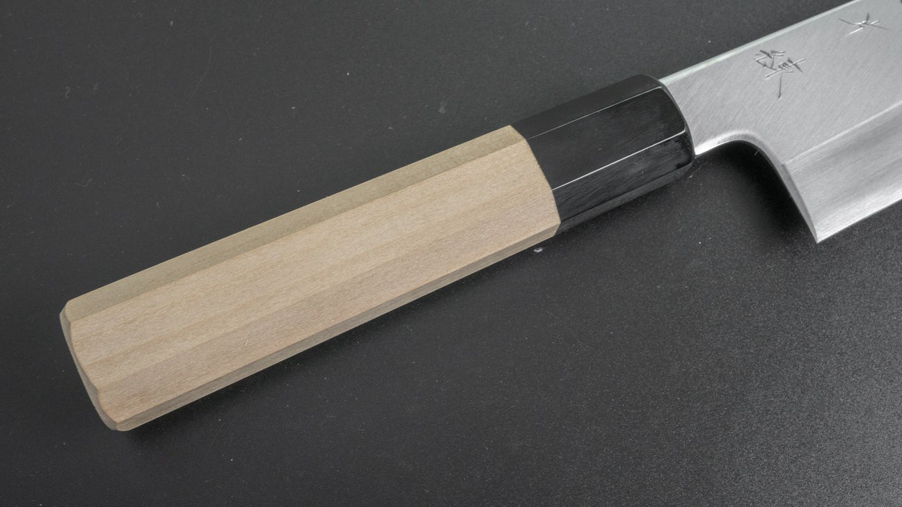 Hitohira Kikuchiyo Ren Blue #2 Santoku 180mm Ho Wood Handle