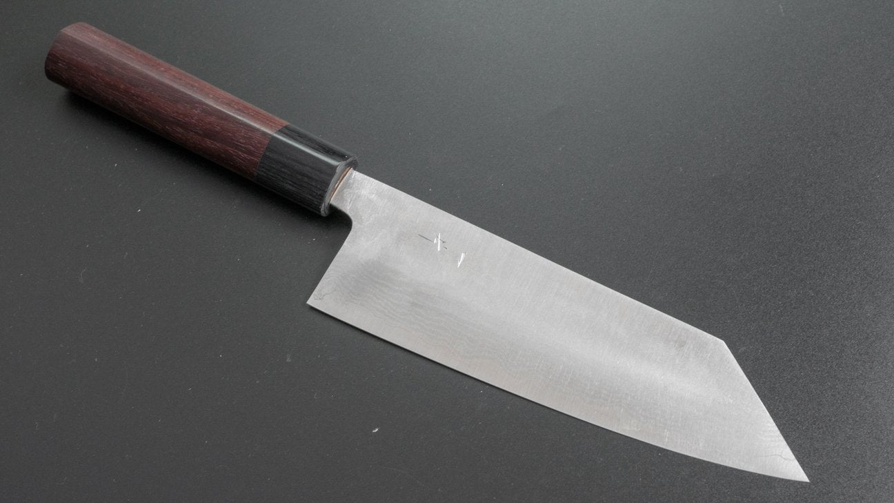 Hitohira Setsu gesmeed VG-10 Damascus Bunka 170 mm houten handvat
