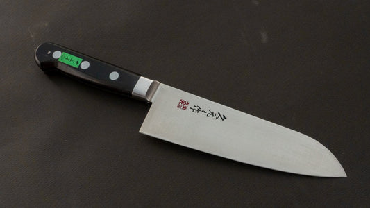 Morihei Hisamoto INOX Santoku 165mm Pakka Handle