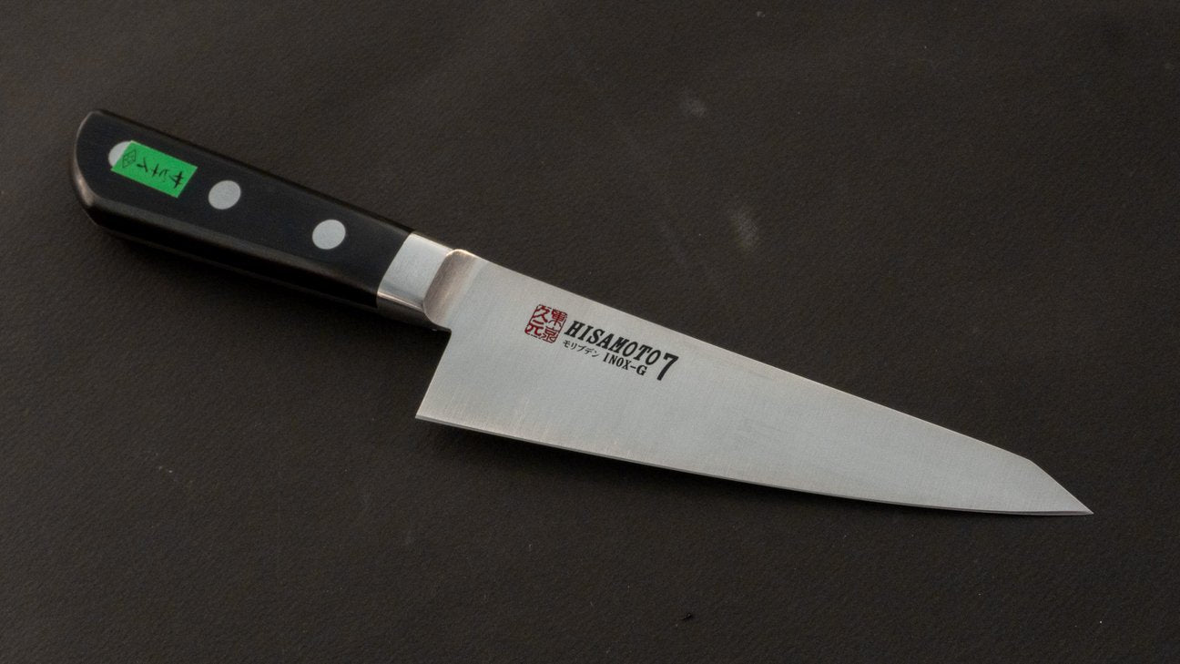 Morihei Hisamoto INOX Honesuki Kaku 150mm with Pakka Handle