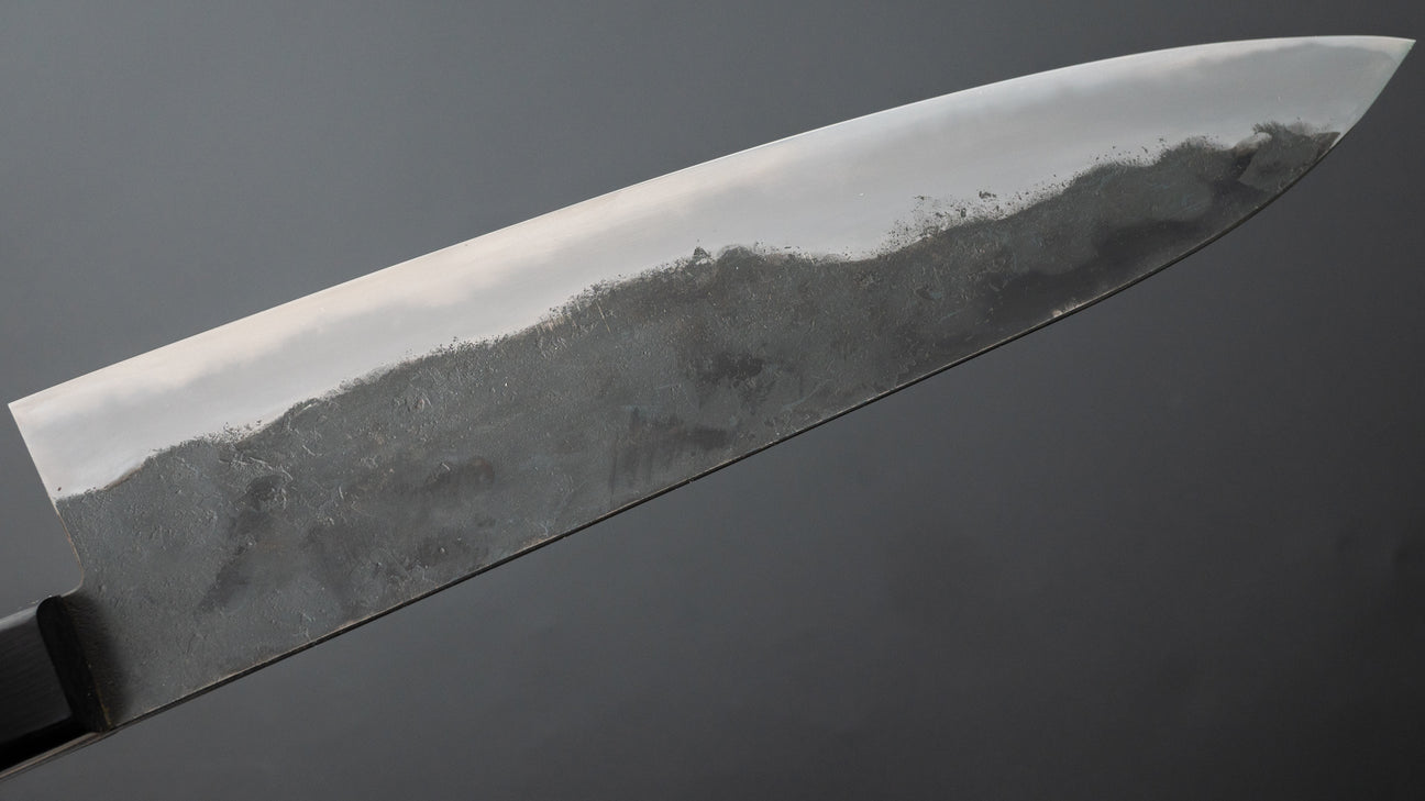 Morihei Hisamoto Kurouchi White #1 Gyuto 240mm Pakka Handle (No Bolster/ Fine Finish)
