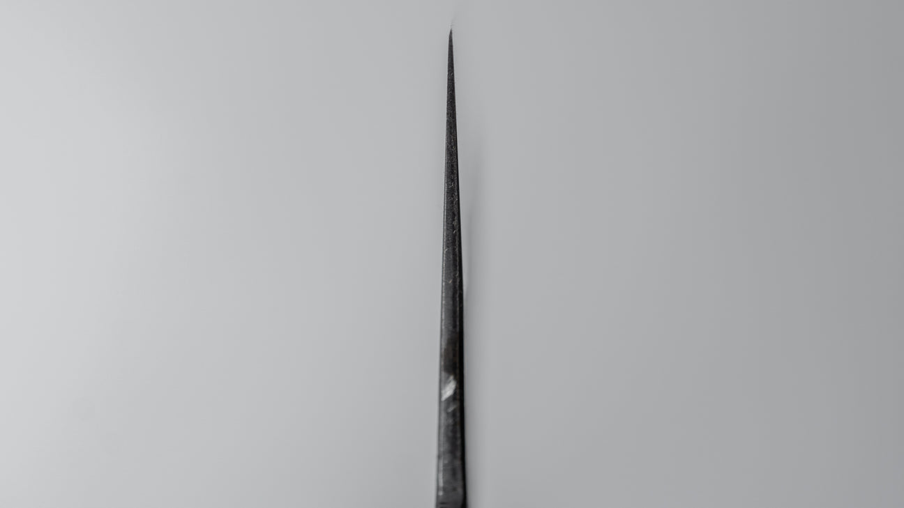 Morihei Hisamoto Kurouchi White #1 Gyuto 240mm Pakka Handle (No Bolster/ Fine Finish)