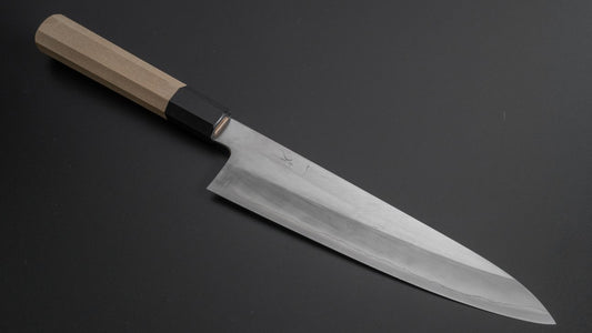 Hitohira Kikuchiyo Kyuzo Silver #3 Migaki Gyuto 210mm Ho Wood Handle