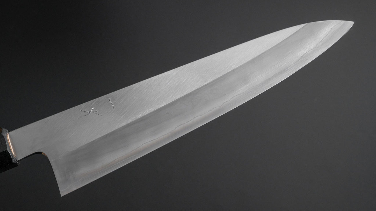 Hitohira Kikuchiyo Kyuzo Silver #3 Migaki Gyuto 210mm Ho Wood Handle