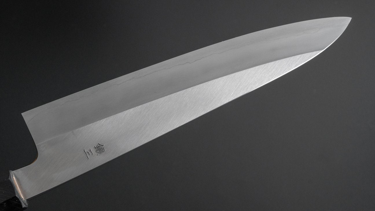 Hitohira Kikuchiyo Kyuzo Silver #3 Migaki Gyuto 210mm Ho Wood Handle