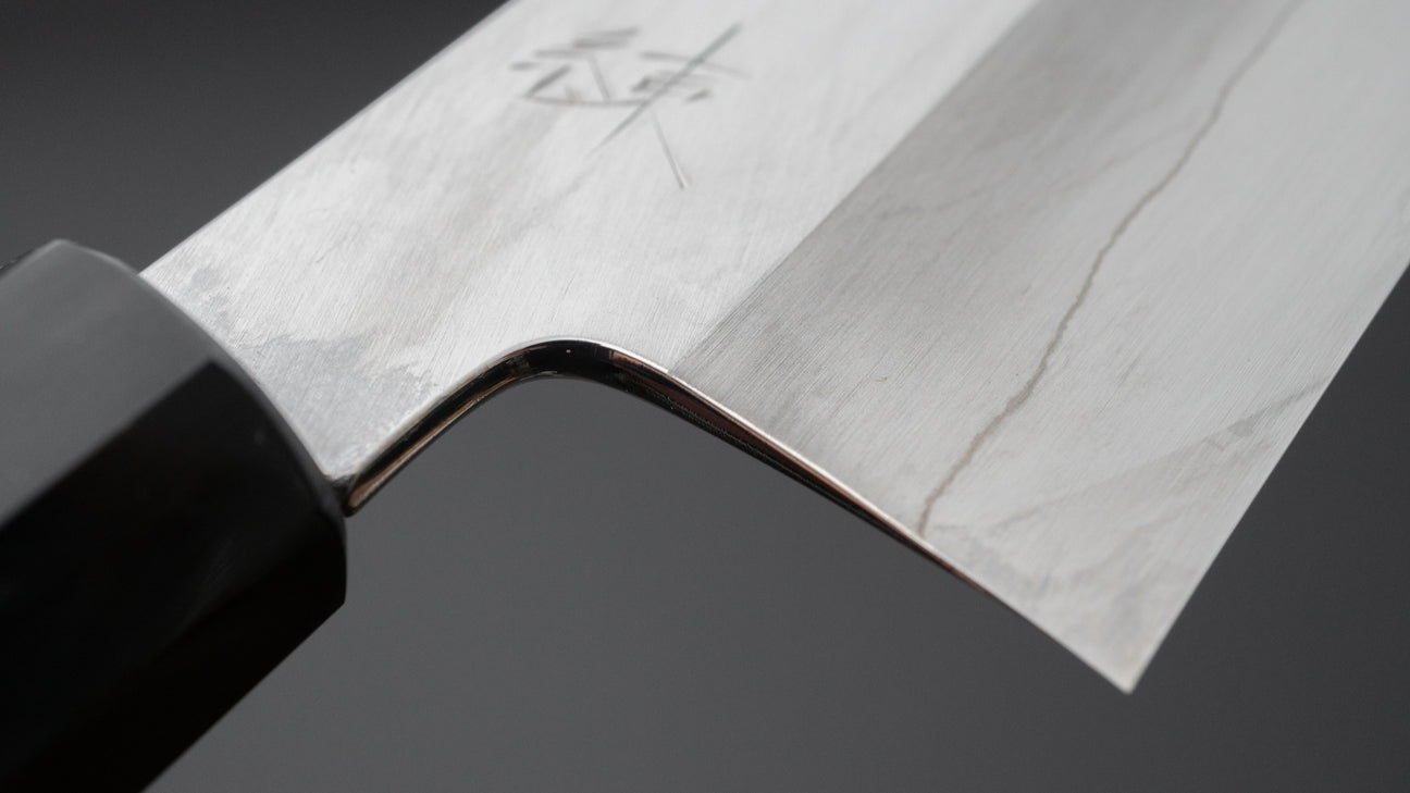 Hitohira Kikuchiyo Ren Zilver #3 Gyuto 240 mm Ho houten handvat