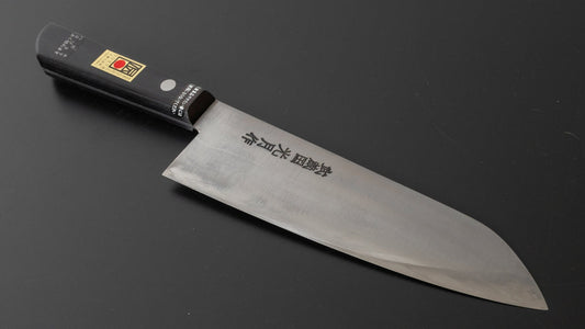Kogetsu Carbon Santoku 180 mm Pakka-handgreep (geen bolster) 