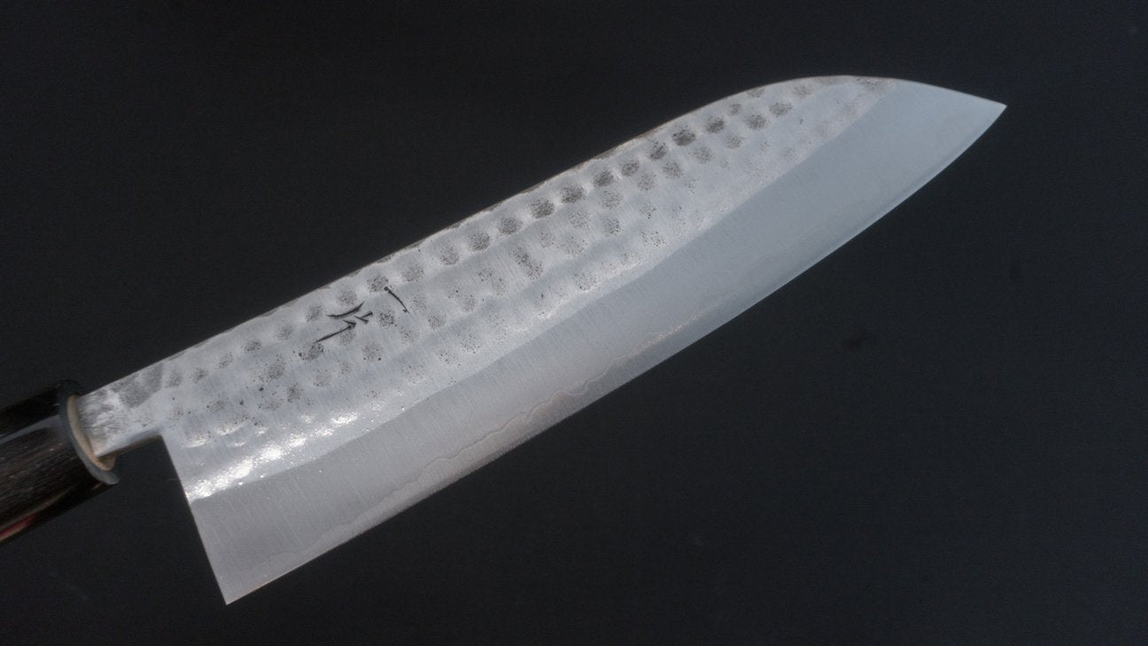 Hitohira NM Tsuchime Santoku 165mm Ho Wood Handle