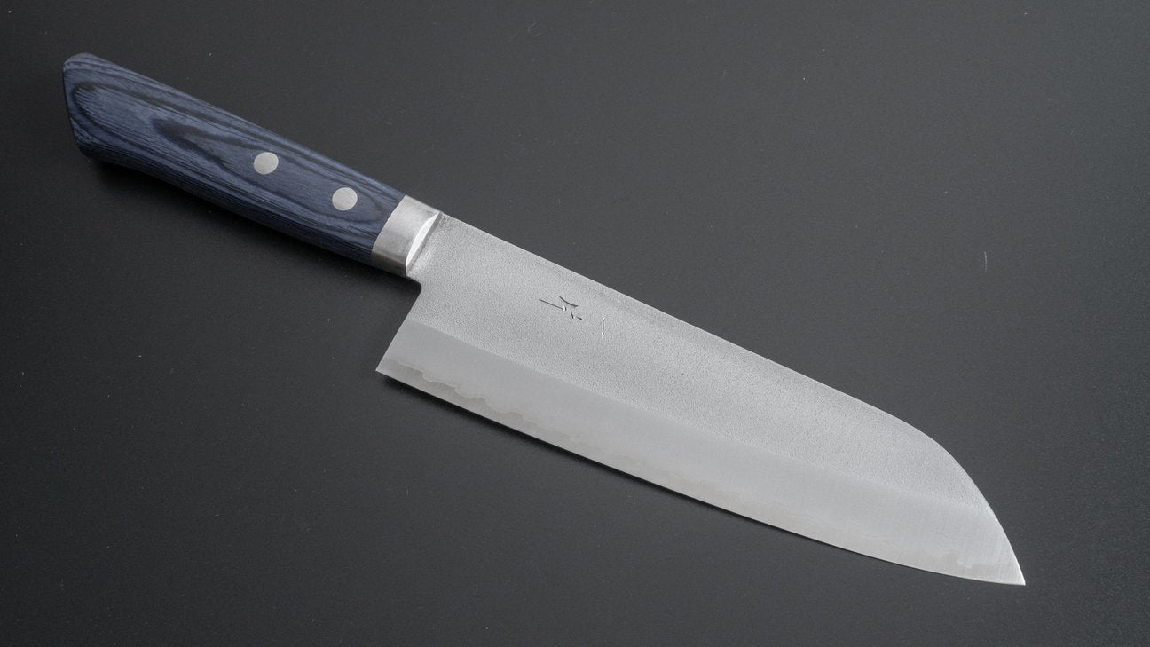 Hitohira NM Nashiji Santoku 170mm Pakka Handle